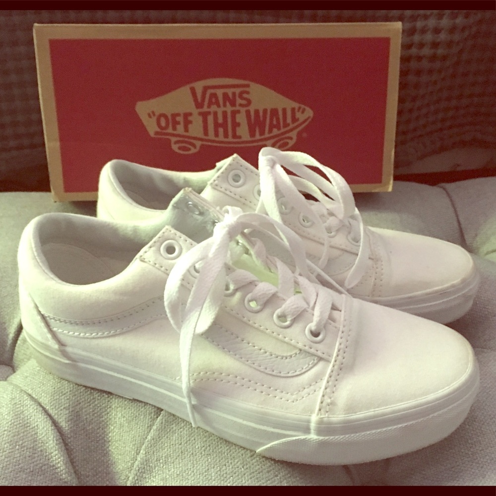 Old Skool Vans - True White